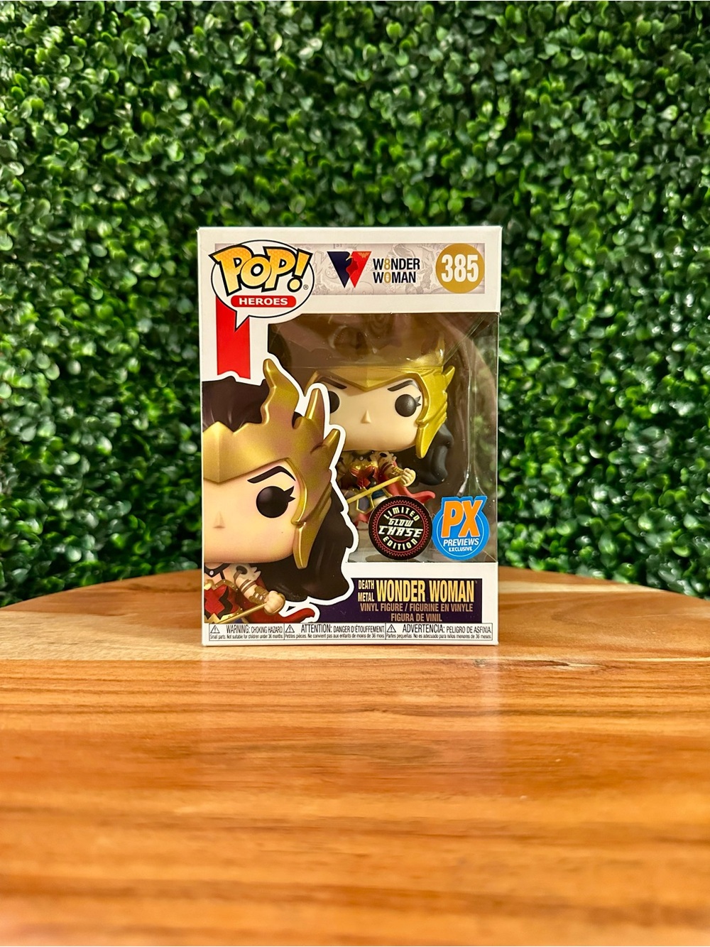 DC Death Metal Wonder Woman Glow Chase Funko Pop PX Previews Exclusive